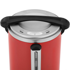 Krytý vodný ohrievač s dvojitými stenami a odvodňovačom 13,5 l 2500 v červenej farbe