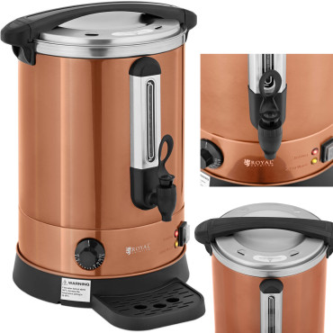 Vodná voda voda s dvojitými stenami a odvodňovačom 13,5 l 2500 v oranžovom