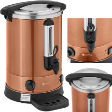 Water Water Watermuur met dubbele muren en afvoerder 13.5 L 2500 in Oranje