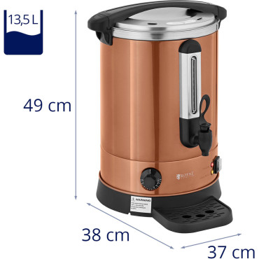 Vodní vodní vodní stěna s dvojitými stěnami a odtokem 13,5 l 2500 v oranžové