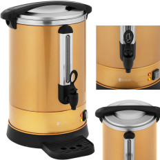 Tea brewing with a tea and a drip tray 14 l 1500 in golden