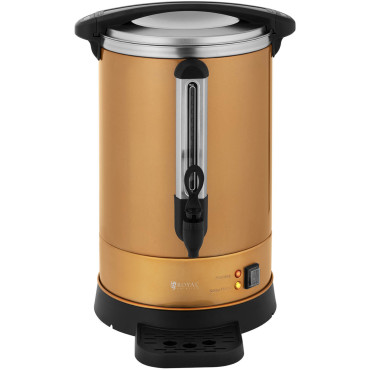 Chá se preparando com um chá e uma bandeja de gotejamento 14 l 1500 em ouro