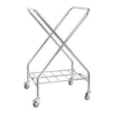 Carrello su una lavanderia sporca Pieghevole in acciaio inox 200L