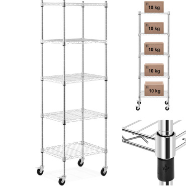 Warehouse wire shelving on...