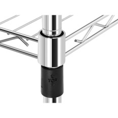 Scaffalatura a filo di magazzino su ruote 5 ripiani fino a 50 kg 60x45x186 cm