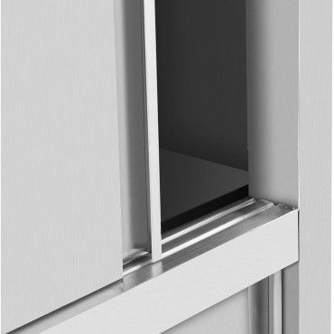 Catering Wardrobe Varasto Ruostumaton teräs Oven ovi 120 kg 100 x 50 x 180 cm