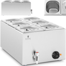 Bemar gerechten voor gerechten verwarming buffet 6 x GN 1/6 600 W