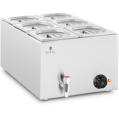 Bemar gerechten voor gerechten verwarming buffet 6 x GN 1/6 600 W