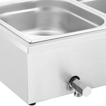 Bemar jedi za jedilni bife s pokrovom 4 x GN 1/2 2000 W