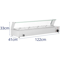 Bemar dishes for dishes heating buffet with cover 4 x GN 1/2 2000 W