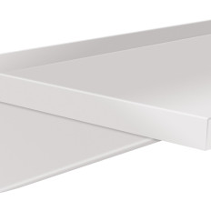 Mensola da parete Cucina appesa in acciaio fino a 80 kg 150 x 40 cm