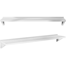 Estante de pared Colgando cocina de acero de hasta 80 kg 180 x 40 cm