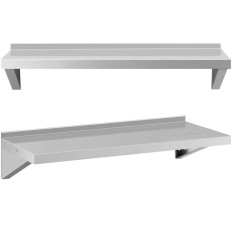 Mensola a muro Cucina appesa in acciaio fino a 80 kg 100 x 40 cm