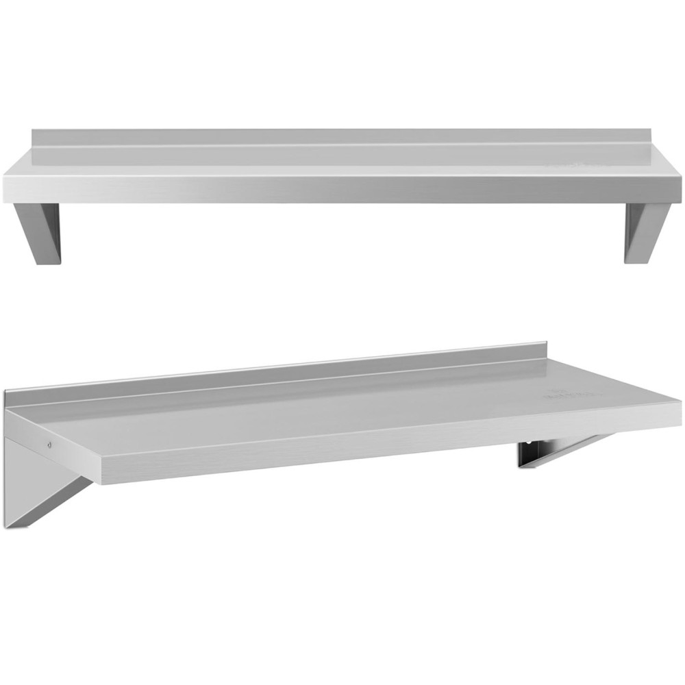 Estante de pared Colgante de cocina de acero de hasta 80 kg 100 x 40 cm