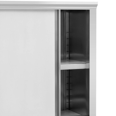 Porta de aço inoxidável de armazém de guarda-roupa de catering 2,0 kg 120 x 50 x 180 cm