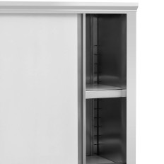 Catering Kleiderschrank Lager Edelstahl Tür 2,0 kg 120 x 50 x 180 cm