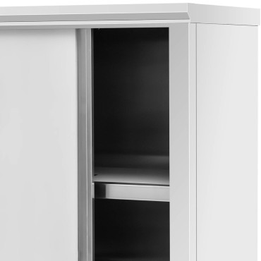 Porta de aço inoxidável de armazém de guarda-roupa de catering 2,0 kg 120 x 50 x 180 cm