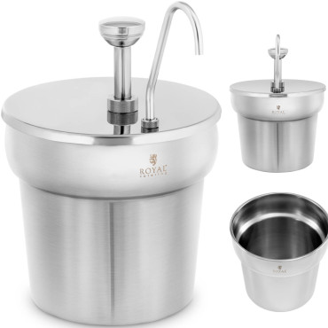 Dispenser dozatorius ketchupų padažams su plieno siurbliu 6.6 l