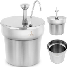 Dispenser-dispenser voor ketchup-sauzen met stalen pomp 6.6 L