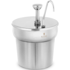 Distributeur de distributeurs pour sauces de ketchup avec pompe en acier 6,6 l