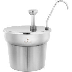 Dispenser-dispenser voor ketchup-sauzen met stalen pomp 6.6 L