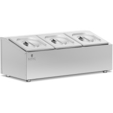 Dinerwinkels Display 3 x GN 1/6 5.7 L + Containers met deksels