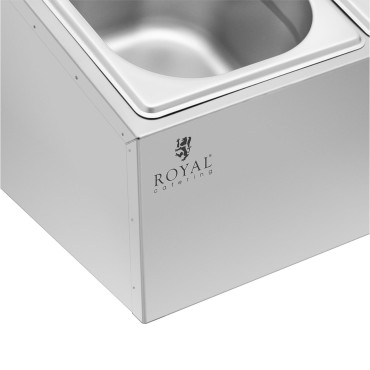 Lojas de jantar Exibição 3 x GN 1/6 5,7 L + Recipientes com tampas