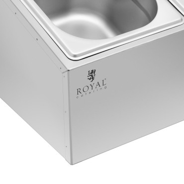 Ēdināšanas iespējas ēdināšanas konteineriem 4 x gn 1/6 7.6 L + konteineri ar vākiem