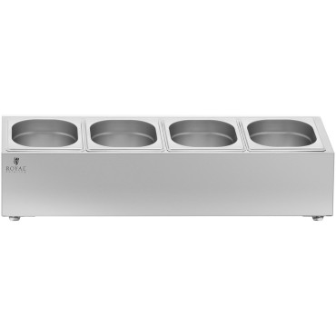 Ēdināšanas iespējas ēdināšanas konteineriem 4 x gn 1/6 7.6 L + konteineri ar vākiem