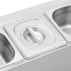 Dineropties voor cateringcontainers 5 x GN 1/6 9.5 L + Containers met deksels