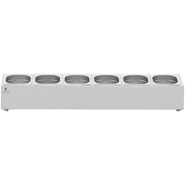 Middagsalternativ för cateringbehållare 6 x GN 1/6 11,4 L + Containrar med lock