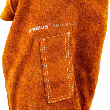 Mangas de soldagem couro protetor 70/57 x 16/26 cm