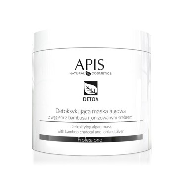 Mascarilla detoxificante de algas Apis con carbón de bambú y plata ionizada 250g — vista frontal