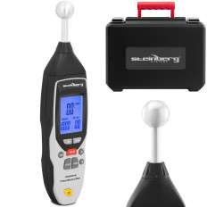 Fuktighetsmåler Fuktighetsmåler for flisløst tre LCD-murstein 0-100% med en koffert