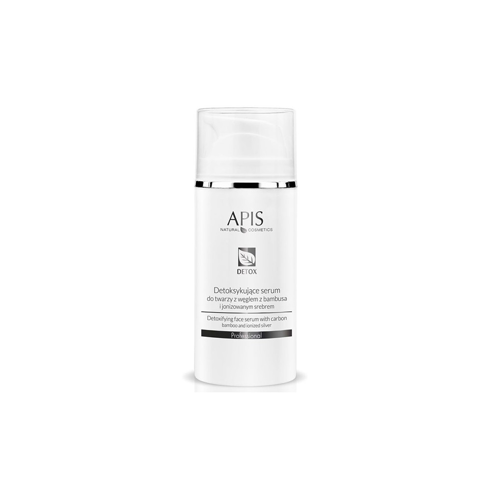 Apis detox serum voor het gezicht met bamboehoutskool en geïoniseerd zilver 100ml — vooraanzicht