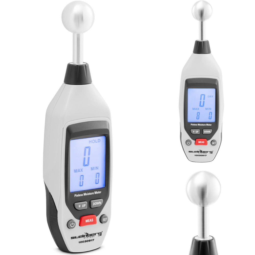 Feuchtigkeitszählerfeuchtigkeitsmessgerät für holzlose Holzziegelsteine LCD 0-100%