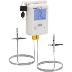 Termohigrometer Temperatur och fuktighetsinspelare LCD USB Wi-Fi Range 0-100% -50-350C