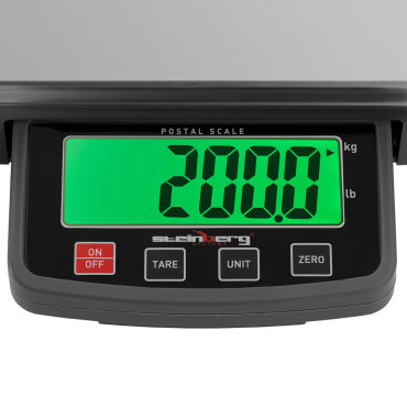 Post skala for pakker med bokstaver 35,5 x 40,5 200 kg / 0,1 kg