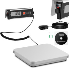 Échelle postale pour les paquets de lettres avec LCD externe 35,5 x 40,5 60 kg / 0,02 kg