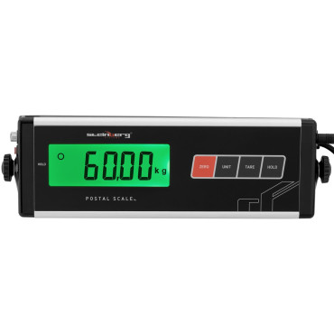 Pasta skala burtu paketēm ar ārējo LCD 35,5 x 40,5 60 kg / 0,02 kg