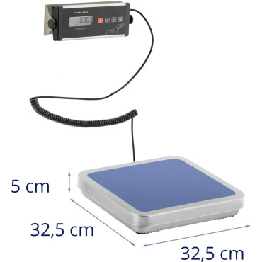 Poštna lestvica za pakete črk z zunanjim LCD-jem 31,5 x 32,5 30 kg / 0,01 kg