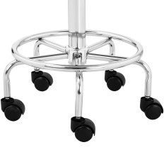 Taboret Taburete Cosmetic Hoker Sillín en las ruedas de Frankfurt de hasta 150 kg de rojo