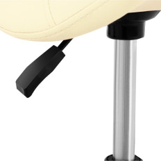 Taporet-Hocker Kosmetischer Hoker-Sattel auf Rädern Frankfurt bis 150 kg beige