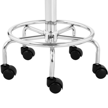 Taboret Taburete Cosmetic Hoker Saddle Sobre Wheels Frankfurt a 150 kg Beige