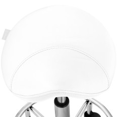 Stool Cosmetic HKER na kolieskach Frankfurt do 150 kg biely