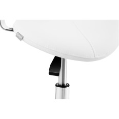 Cadeira cosmética em Wheels de Hamburgo até 150 kg branco
