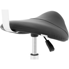 Cosmetic chair with hamburg wheels up to 150 kg black