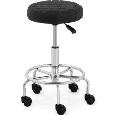 Stool Cosmetic Hoker Stool with footstool on Knows Stuttgart up to 150 kg black
