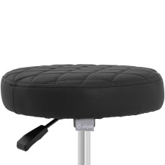 Stool kozmetični hoker stol s Footstool na ve, Stuttgart do 150 kg Black