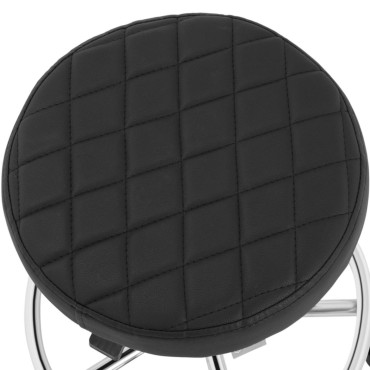 Stool Cosmetic HKLO STOOL S KOŽPORÍM NA KNOUTÚCIU NA KNOWS Stuttgart Až 150 kg Black